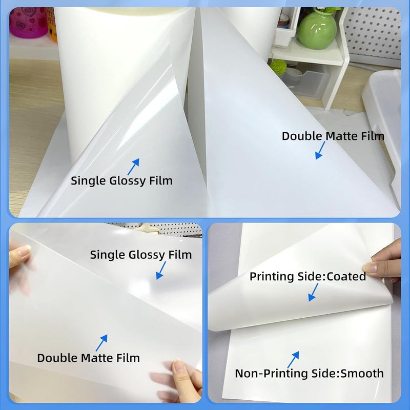 Jecqbor DTF Transfer Film Paper A4 for All DTF Printer& Dark Fabric (100 Sheets) Photo Direct to Film Transfer Paper Sheets, Clear PET Heat Transfer Printable Paper for DIY Custom Logo T-Shirts Textile - Image 2